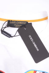 Dolce & Gabbana Men Carretto Patch Mix Short Sleeve T-shirt