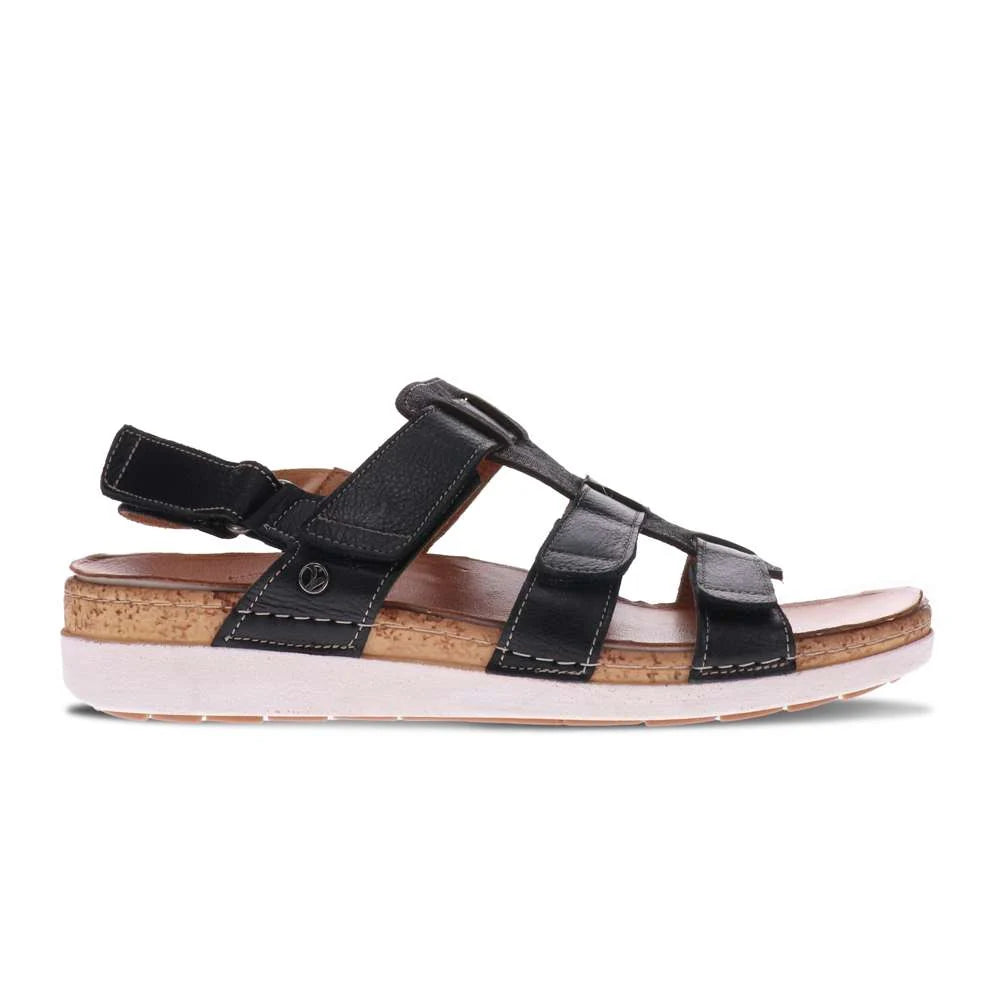 Revere Santorini Gladiator Sandal - Black
