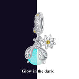 Solid 925 Signature Silver Bug Sparkle Charm