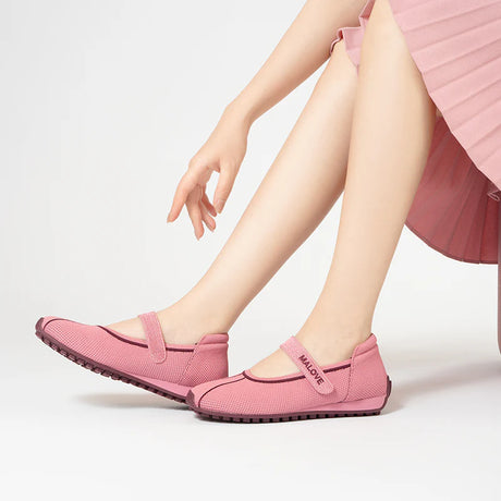 Sport Ballet Mary Jane Flats - Pink