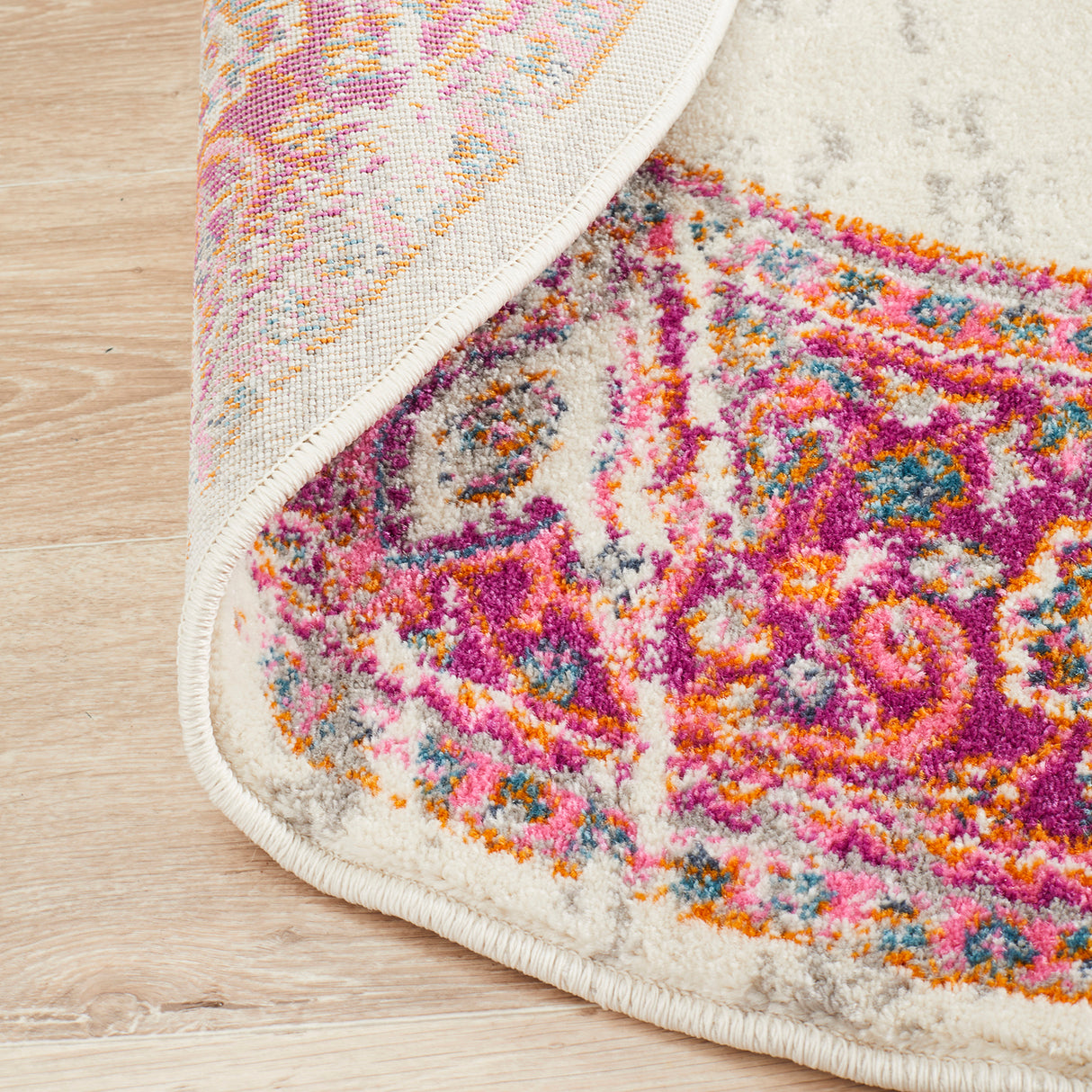 Babylon 211 Pink Round Rug