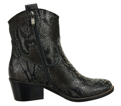Bosccolo Womenscowgirl Boots - Grey Python