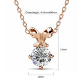 Krystal Couture Treasure Bling Pendant Necklace in Rose Gold Embellished with Crystals from SWAROVSKI