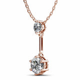 Krystal Couture Divine Crystal Long Pendant Necklace in Rose Gold Embellished with Crystals from SWAROVSKI