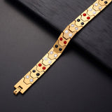Bullion Gold Watch Band Chunky Stack Gold Layered Bracelet