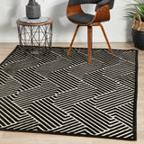 York Cindy Black & Gold Rug
