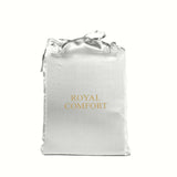 Royal Comfort 3pc Satin Sheet Set - Silver - King