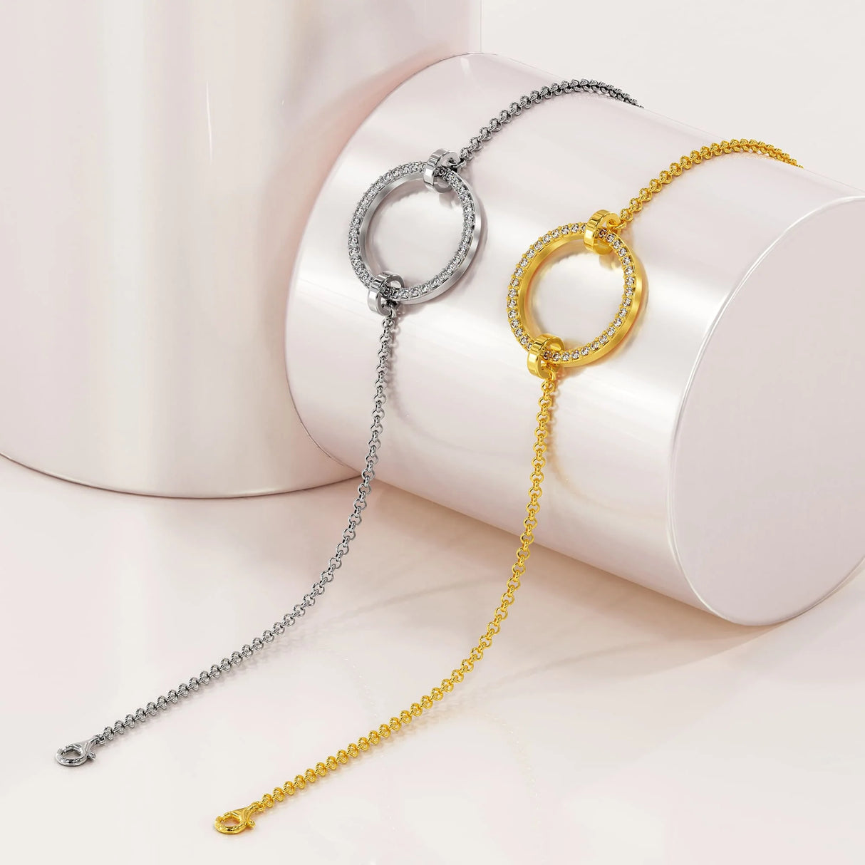 Krystal Couture Orbit of Beauty Bracelet Embellished with SWAROVSKI Crystal in White Gold