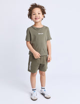 St Goliath Boys Podium Fleece Short - Khaki