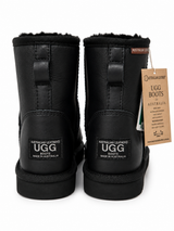Australian Leather Ugg Mini Leather - Black - AU4