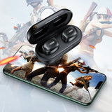 Fitsmart In Ear Black Buds with Charging Case