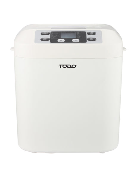TODO Bread Maker 12 Programs Menu 550W Power Keep Warm Function White