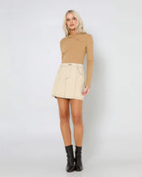 Lost In Lunar Women's Artia Mini Skirt - Stone
