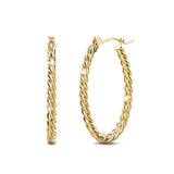 Bullion Gold Mellenum Hoop Gold Layered Earrings
