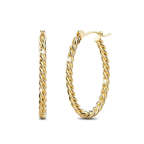 Bullion Gold Mellenum Hoop Gold Layered Earrings
