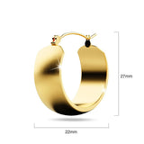 Bullion Gold Posh Gold Hoop Earrings