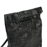 BAMEI Crinkled Roll-Top Crossbody Bag - Black