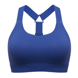 Power On Racerback High Impact Adjustable Padded Wireless Bra - Navy
