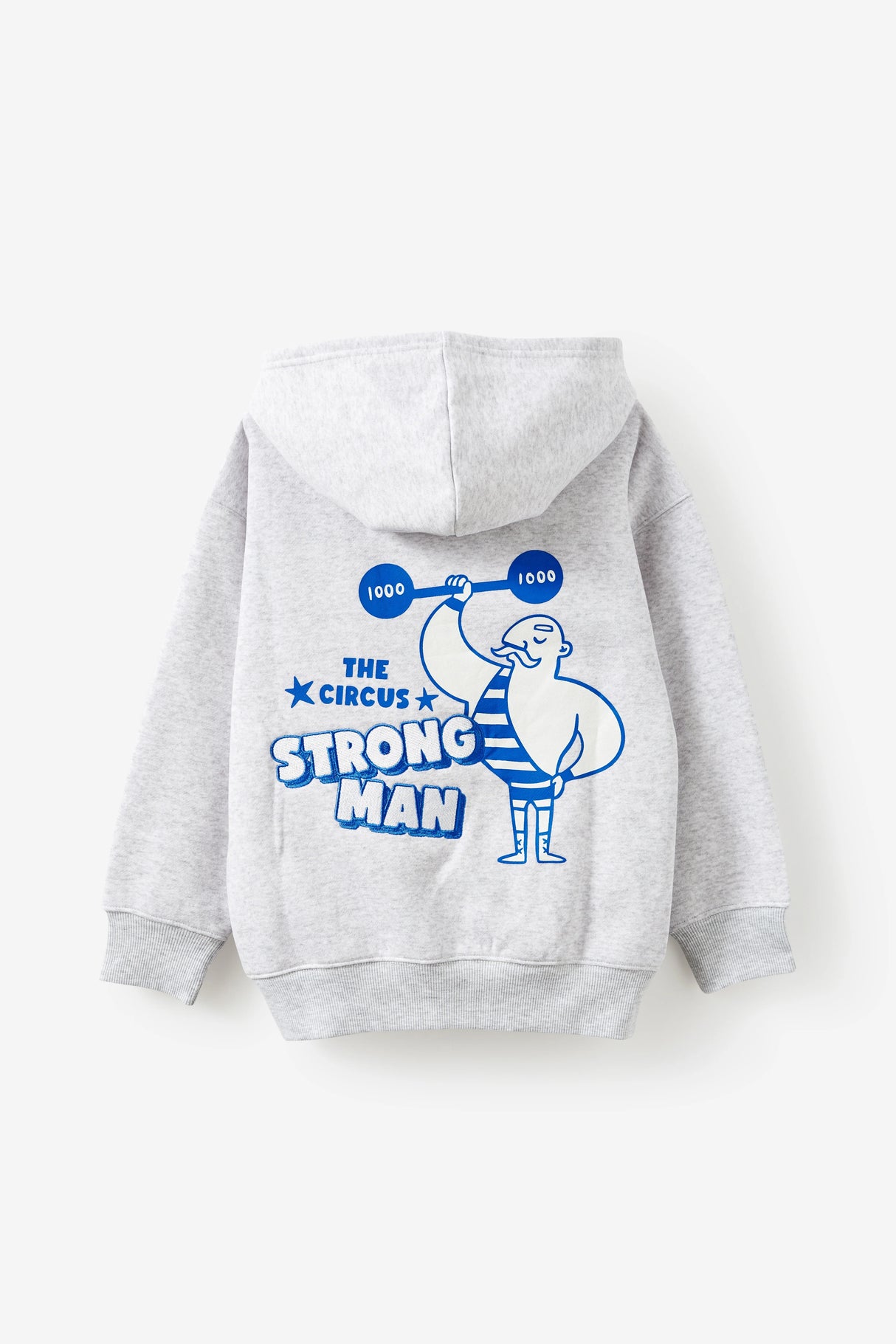 Cotton On Kids Boys Sammy Oversize Hoodie - Grey Marle/Strong Man