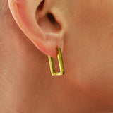 Bullion Gold Stylish Gold Hoop Earrings