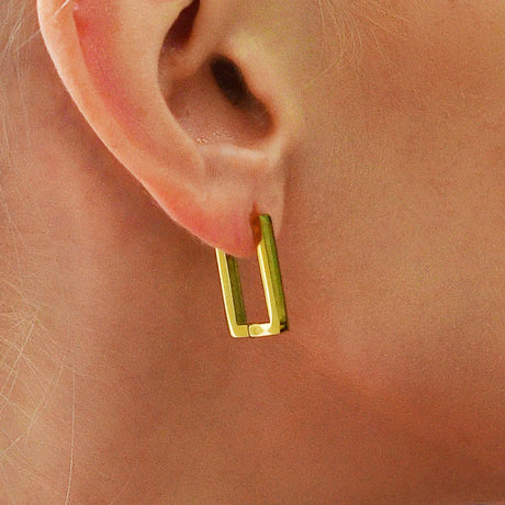 Bullion Gold Stylish Gold Hoop Earrings