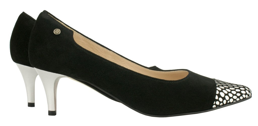 Bosccolo Womens High Heels - Silver/Black