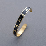 Boxed Beauty with Love Earrings and Bangle Set in White Gold