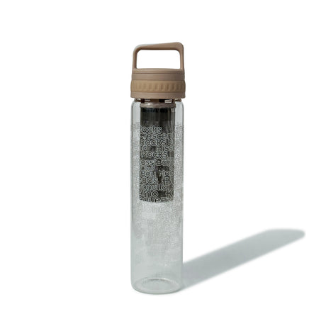 Glass is Greener + carry cover - 750 ml - Coffee Cold Brew Bottle - Hum print