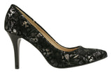 Bosccolo Womens High Heels - Black/Silver