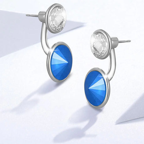 Krystal Couture Precious Duo Drop Earrings Embellished with Swarovski Crystals