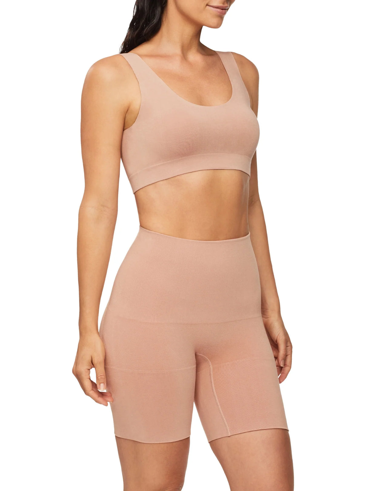 Nancy Ganz Bamboo Essentials W Thigh Shaper - Mahogany