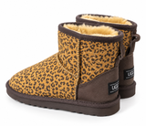 Australian Leather Ugg Classic Short Leopard Full Print - Chestnut - AU5