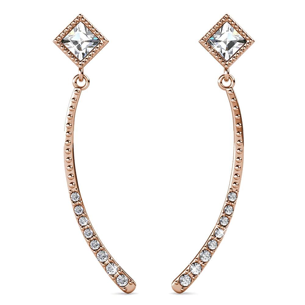 Boxed Sparkling Set Embellished with SWAROVSKI® Crystals In Rose Gold