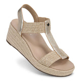 Vionic Calera Wedge - Gold Leather