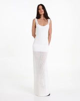 Lost In Lunar Natanya Knit Dress - White