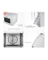 TODO 400W Food Dehydrator Stainless Steel Interior Preserve Yogurt Fruit Dryer Jerky Maker - White