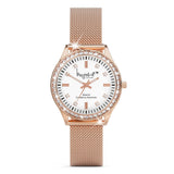 Krystal Couture Sensational Lux Rose Gold on White Watch Embellished with SWAROVSKI® Crystals