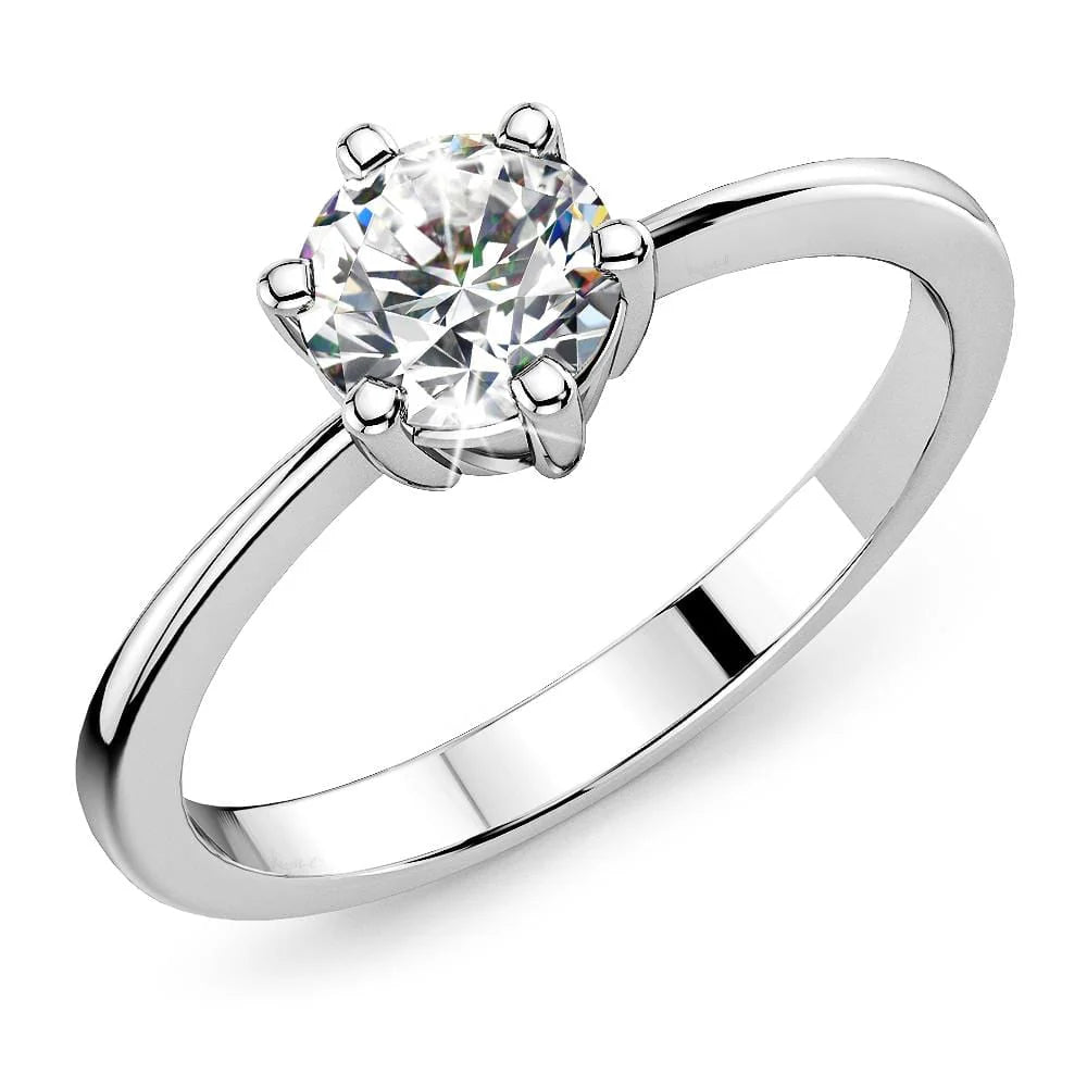 Krystal Couture Solitaire Ring Crystal Embellished with SWAROVSKI Crystals