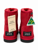 Australian Leather Ugg Kids Classic Mini - Red - AU12