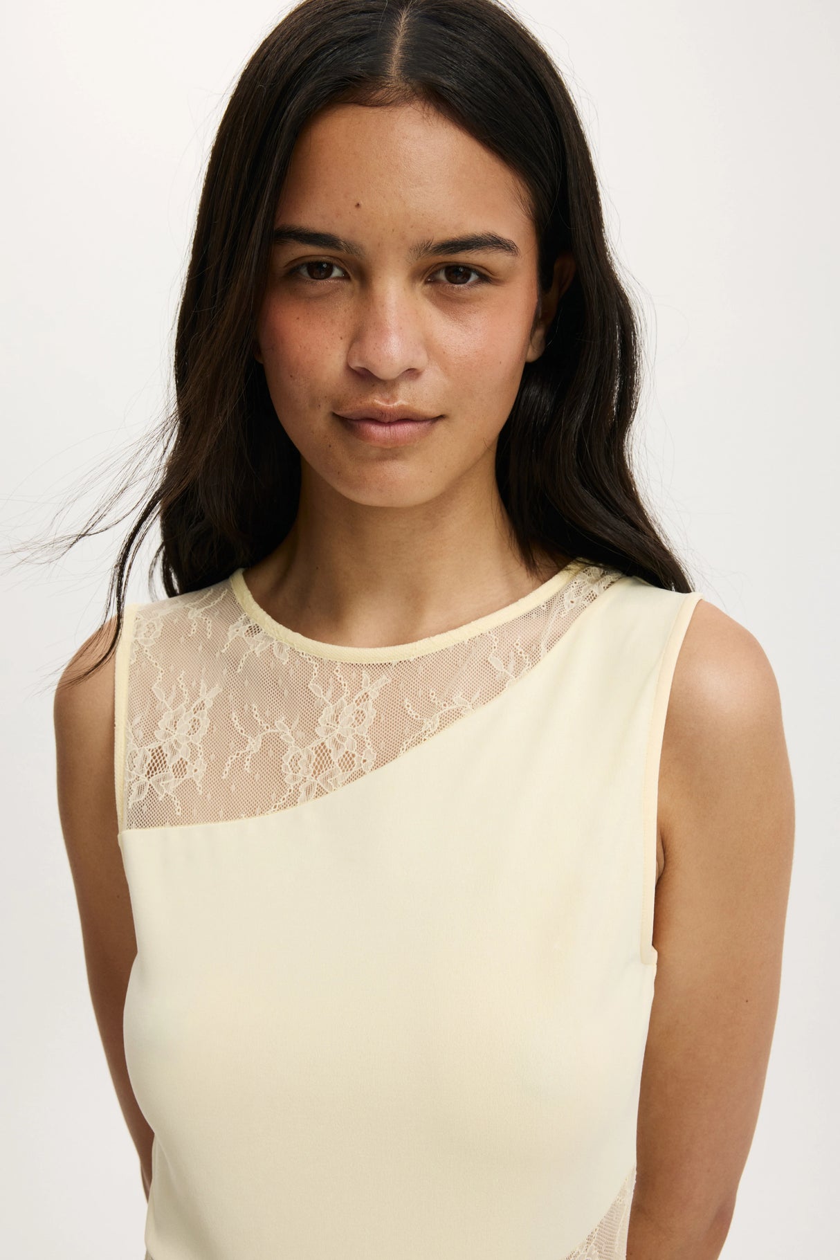 Cotton On Women's Sloane Lace Mini Dress - Vanilla Glow