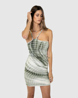 BY.DYLN Toni Dress - Green Tie Dye