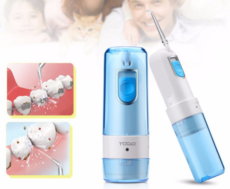 TODO Rechargeable Water Dental Jet Pick Flosser 90 Psi 1500Mah Travel Oral Irrigator