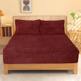 Ramesses Sherpa Fleece Combo Set - Burgundy