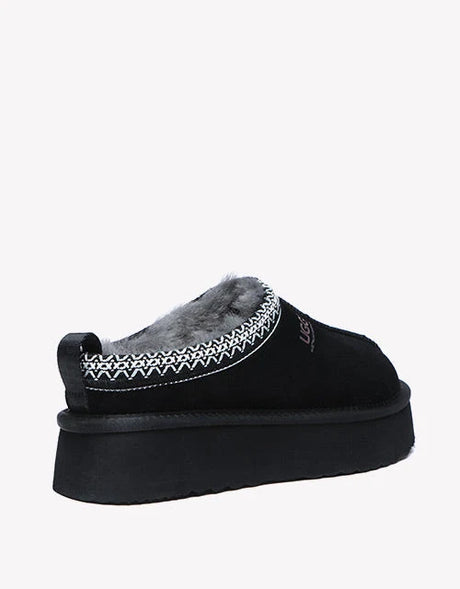 Ventus Cow Suede Platform in Black