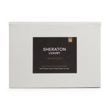 Sheraton Luxury Maison Egyptian Cotton Rich Fitted Sheet & Pillowcase Silver