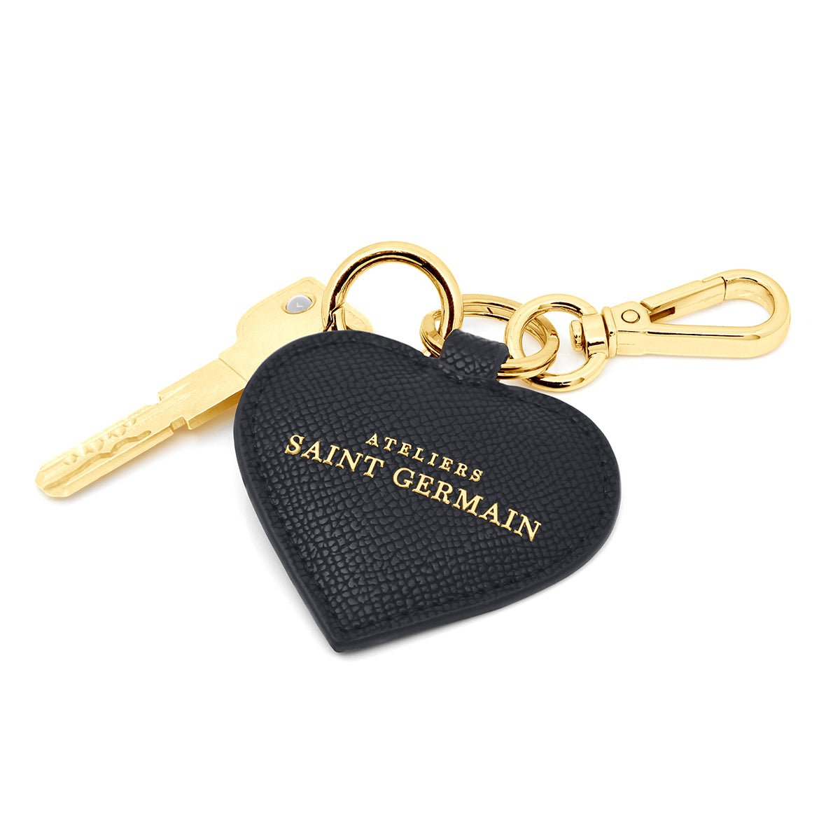 JEWELRY BAG - KEY RING "HEART" BLACK