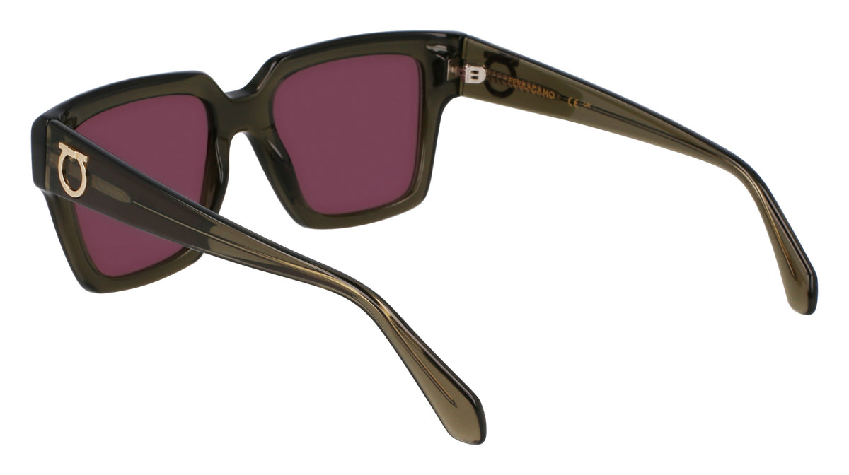 Salvatore Ferragamo SF2014S Womens Sunglasses - Transparent Khaki