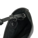 BAMEI Genuine Tuscany Leather Mini Bucket Bag - Black