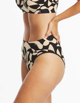 Ambra Bondi Bare Printed Hi Cut - Animetric Black