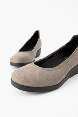 Silver Lining Gina Punched Taupe Nubuck